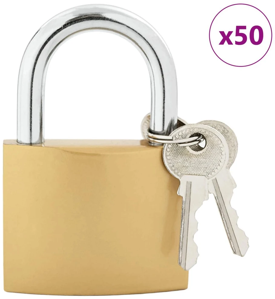 U spyna su raktai 50 vnt. Žalvaris Geležis