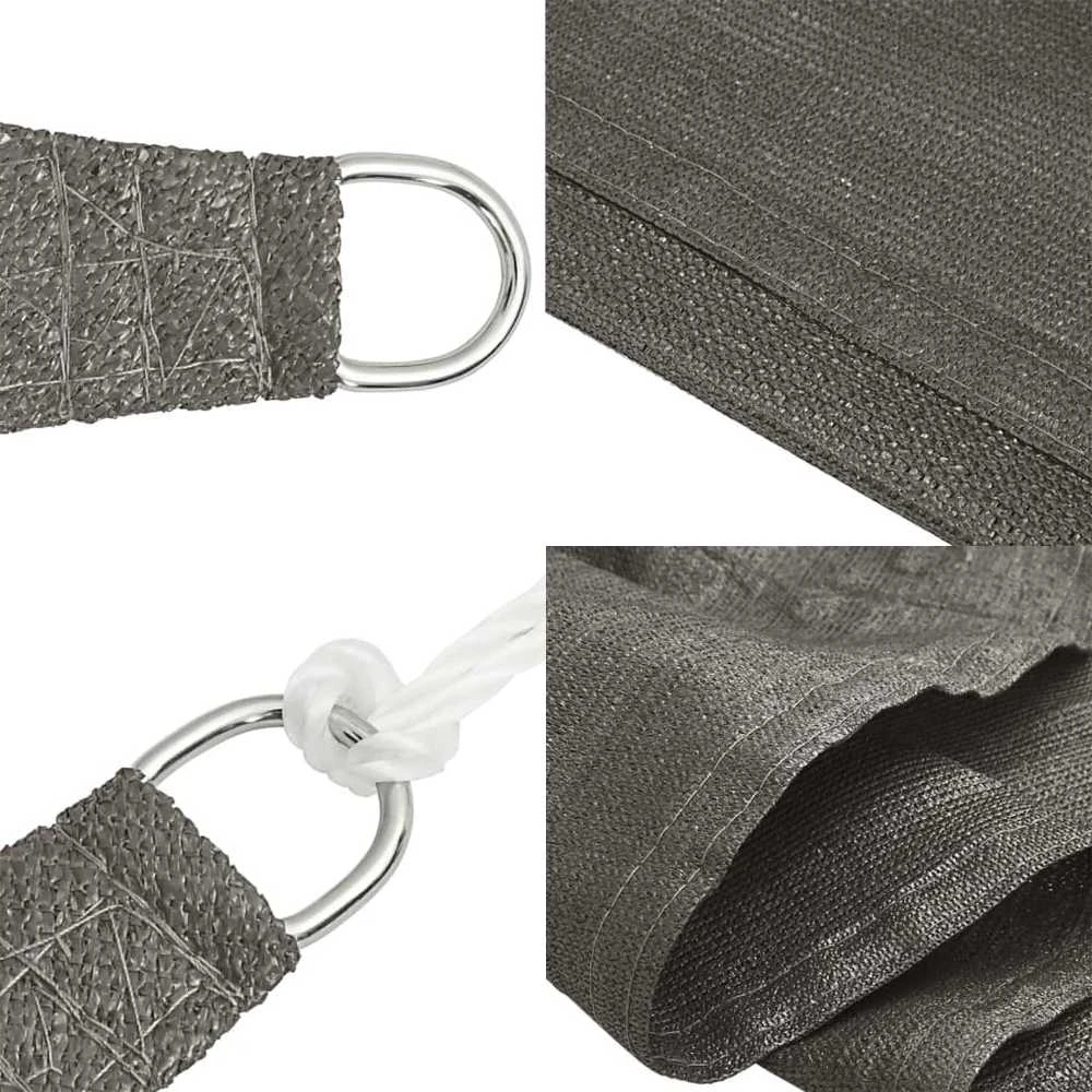 Uždanga nuo saulės, antracito spalvos, 3,5x4,5m, HDPE, 160g/m²