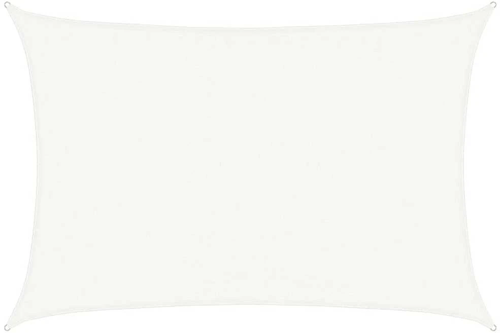 Uždanga nuo saulės, baltos spalvos, 3,5x4,5m, HDPE, 160g/m²