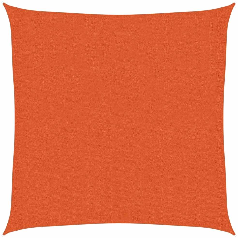 Uždanga nuo saulės, oranžinės spalvos, 3,6x3,6m, HDPE, 160g/m²