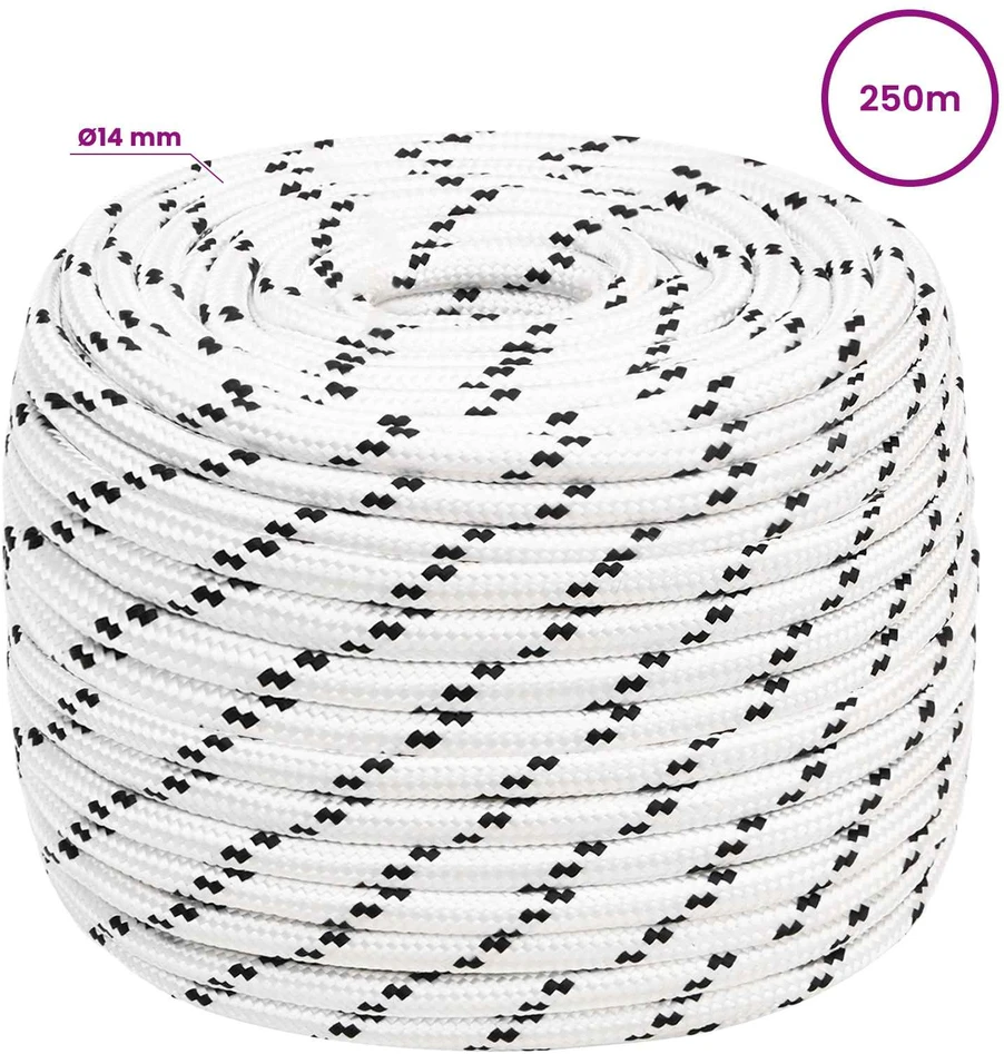 Universali virvė 14 mm 250 m Balta Poliesteris