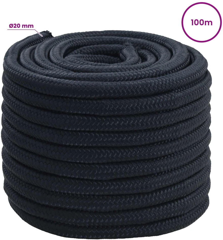 Universali virvė 20 mm 100 m Karališka mėlyna Poliesteris
