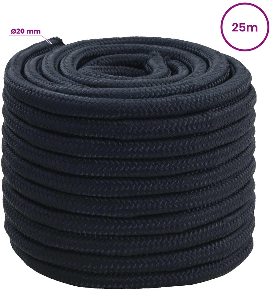 Universali virvė 20 mm 25 m Karališka mėlyna Poliesteris
