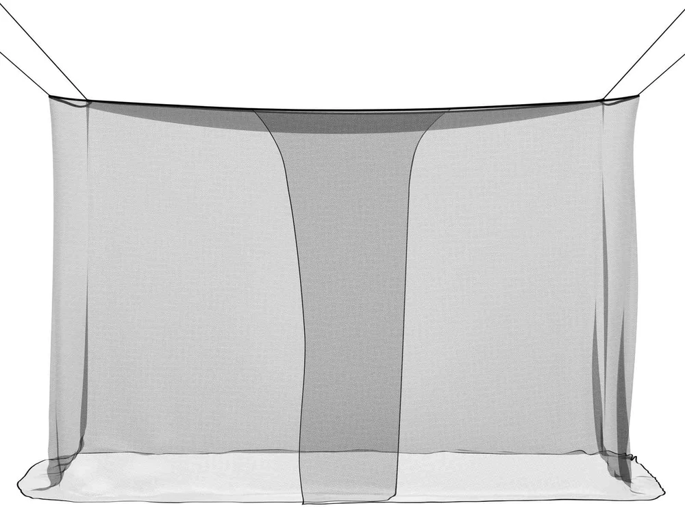 Uodų tinklas lovai 156 mesh Juoda 220 x 120 x 150 cm