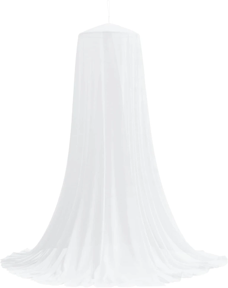 Uodų tinklas lovai 3 vnt. 156 mesh Balta ⌀56 x 220 cm