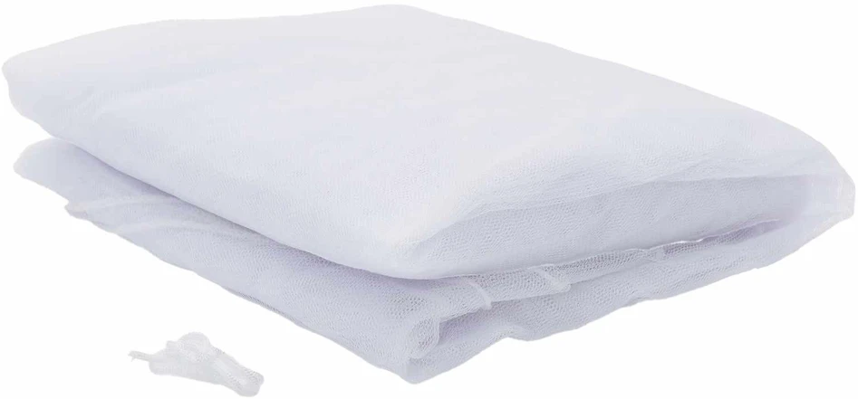 Uodų tinklas lovai 3 vnt. 156 mesh Balta ⌀56 x 220 cm