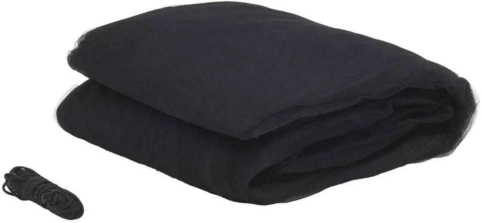 Uodų tinklas lovai 3 vnt. 156 mesh Juoda 220 x 180 x 180 cm