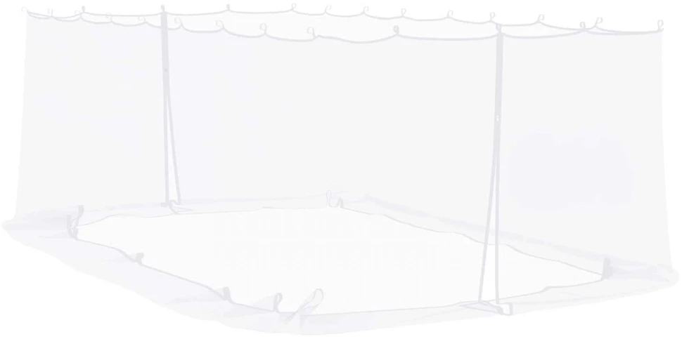 Uodų tinklelį pavėsinei 220 mesh Balta 6 x 3 x 2 m Poliesteris