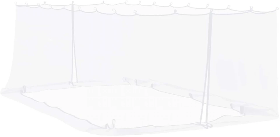 Uodų tinklelį pavėsinei 220 mesh Balta 6 x 3 x 2 m Poliesteris