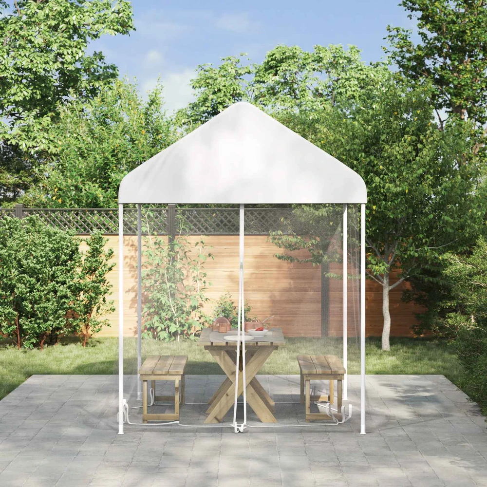 Uodų tinklelį pavėsinei 220 mesh Balta 2 x 2 x 2 m Poliesteris