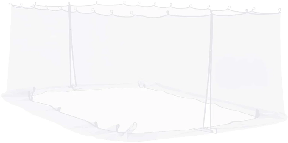 Uodų tinklelį pavėsinei 220 mesh Balta 6 x 3 x 2 m Poliesteris