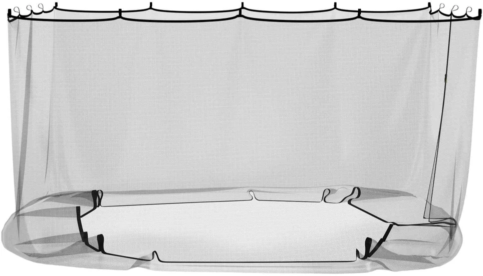 Uodų tinklelį pavėsinei 220 mesh Juoda 3,6 x 3,6 x 2 m