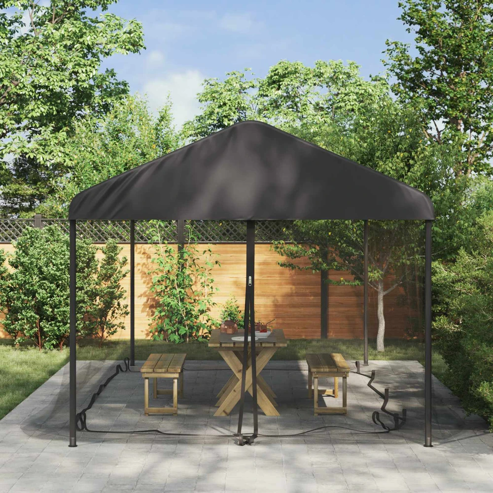 Uodų tinklelį pavėsinei 220 mesh Juoda 6 x 3 x 2 m Poliesteris