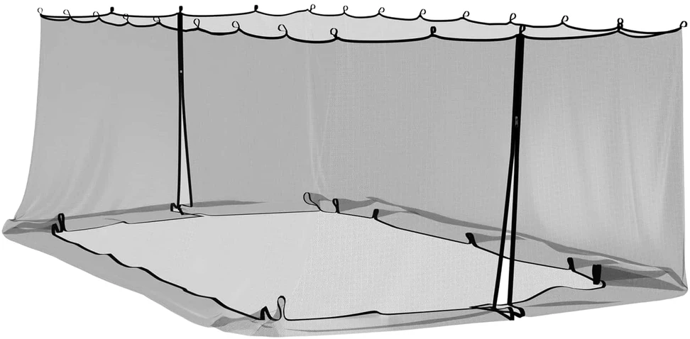 Uodų tinklelį pavėsinei 220 mesh Juoda 6 x 3 x 2 m Poliesteris