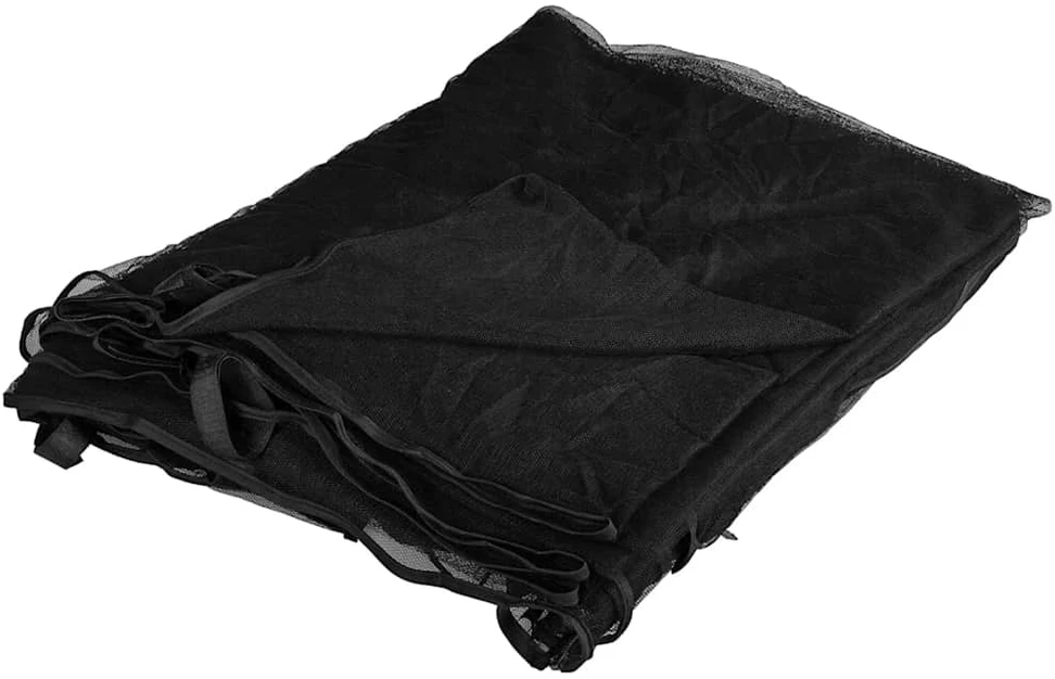 Lauko tinklelis nuo uodų, 220 tinklo, juodas, 300x300x200 cm