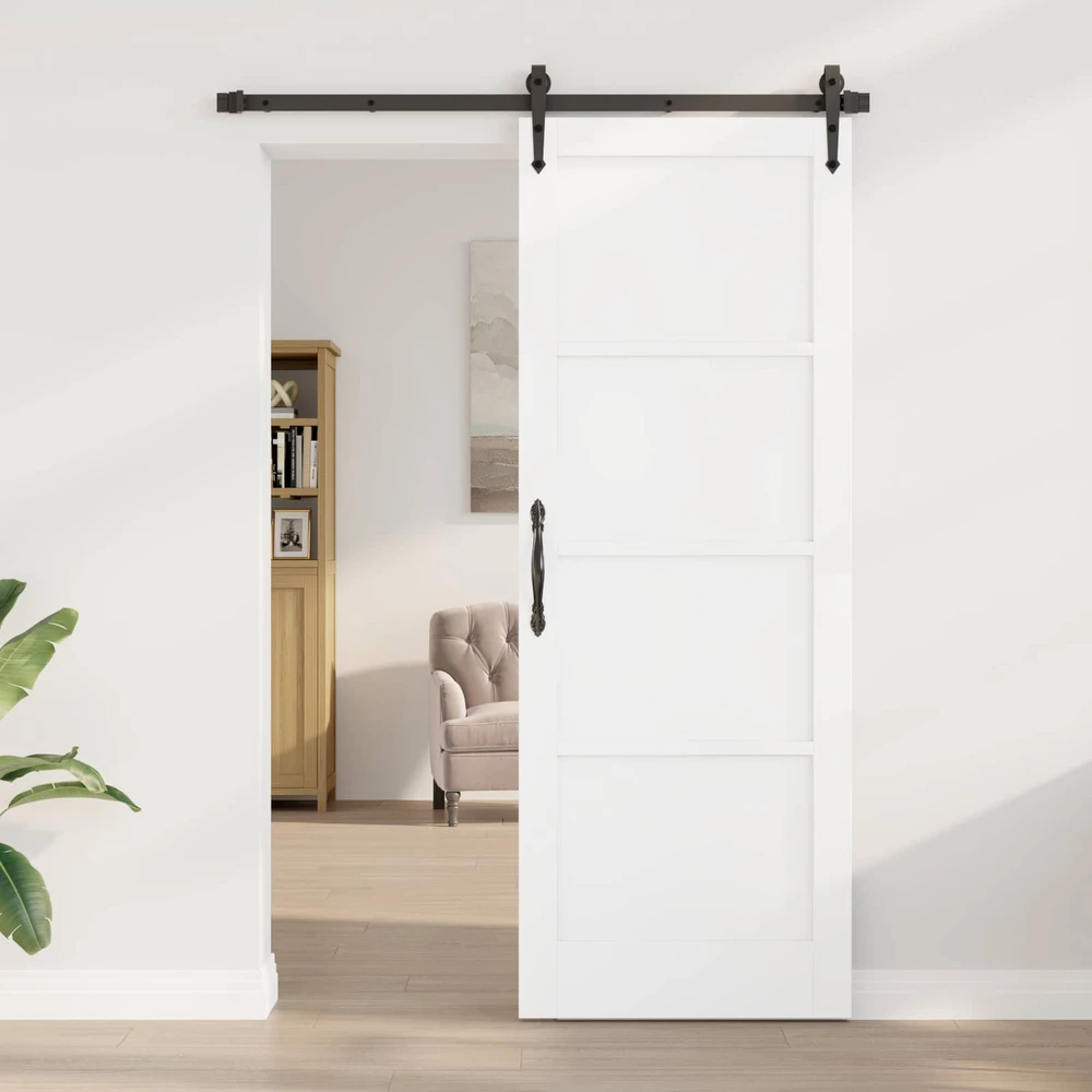 Vidaus durys 78 x 211 cm fanera Balta