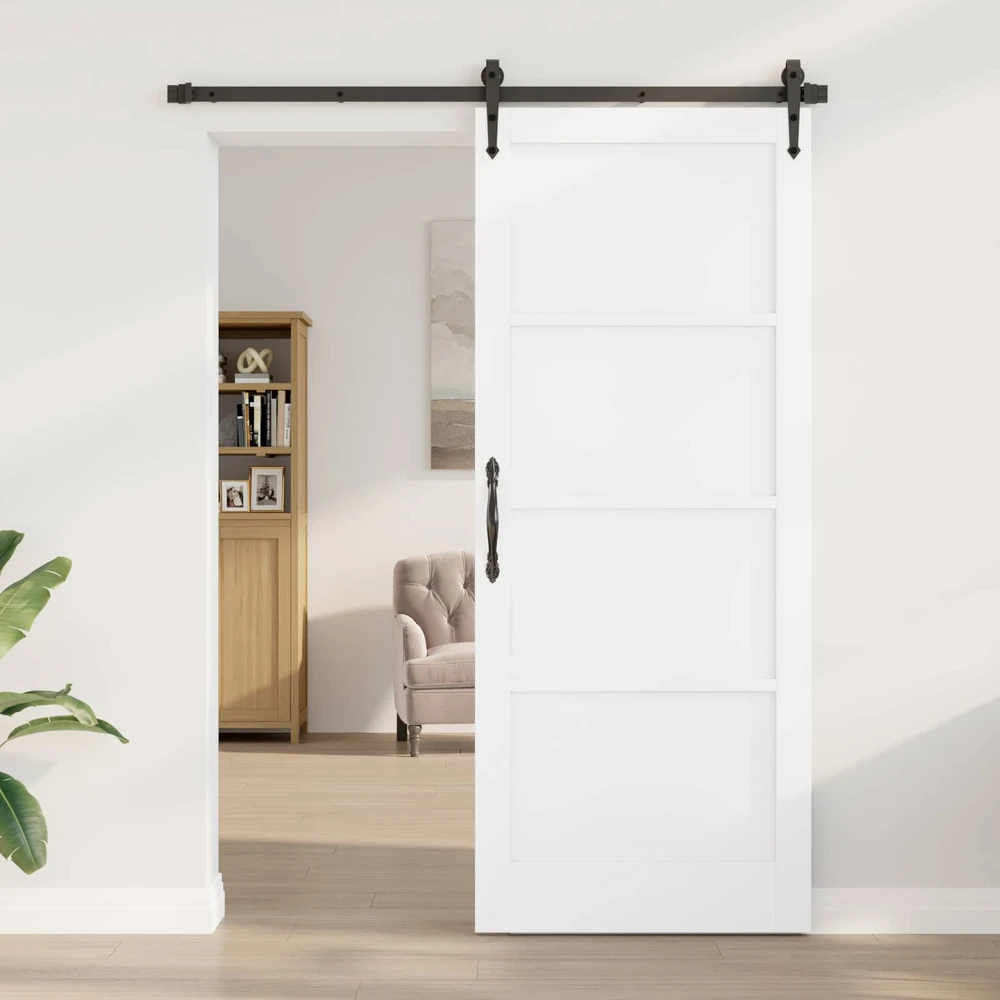Vidaus durys 86 x 211 cm fanera Balta