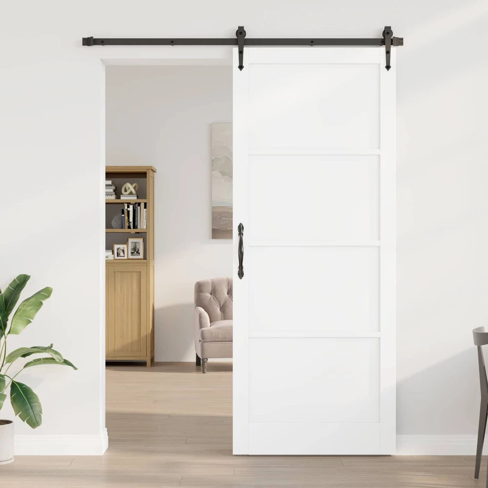 Vidaus durys 93 x 232 cm fanera Balta