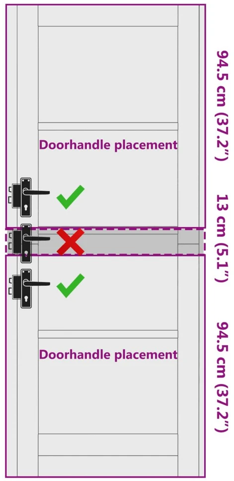 us durys 78 x 202 cm fanera Balta