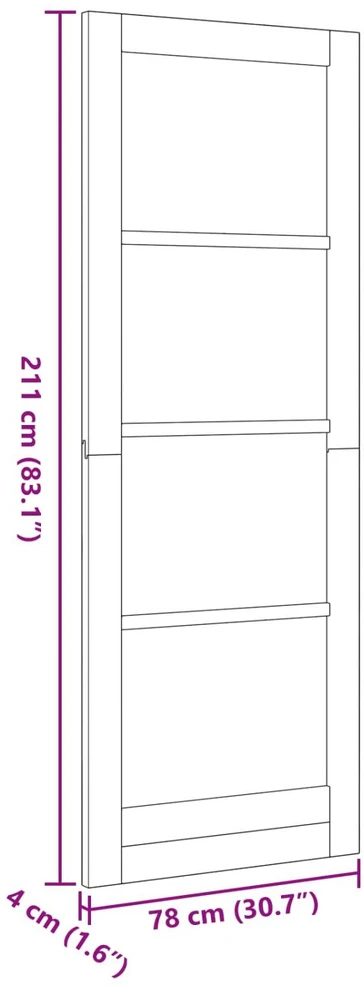 us durys 78 x 211 cm fanera Balta