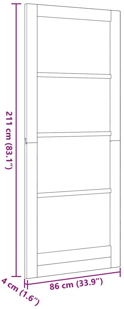 us durys 86 x 211 cm fanera Balta