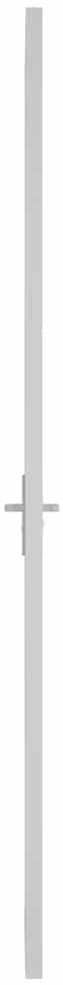 Vidaus durys, baltos, 102,5x201,5cm, matinis stiklas/aliuminis