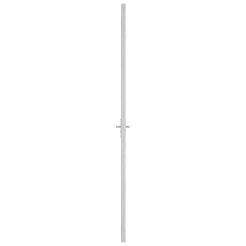 Vidaus durys, baltos, 76x201,5cm, matinis stiklas ir aliuminis