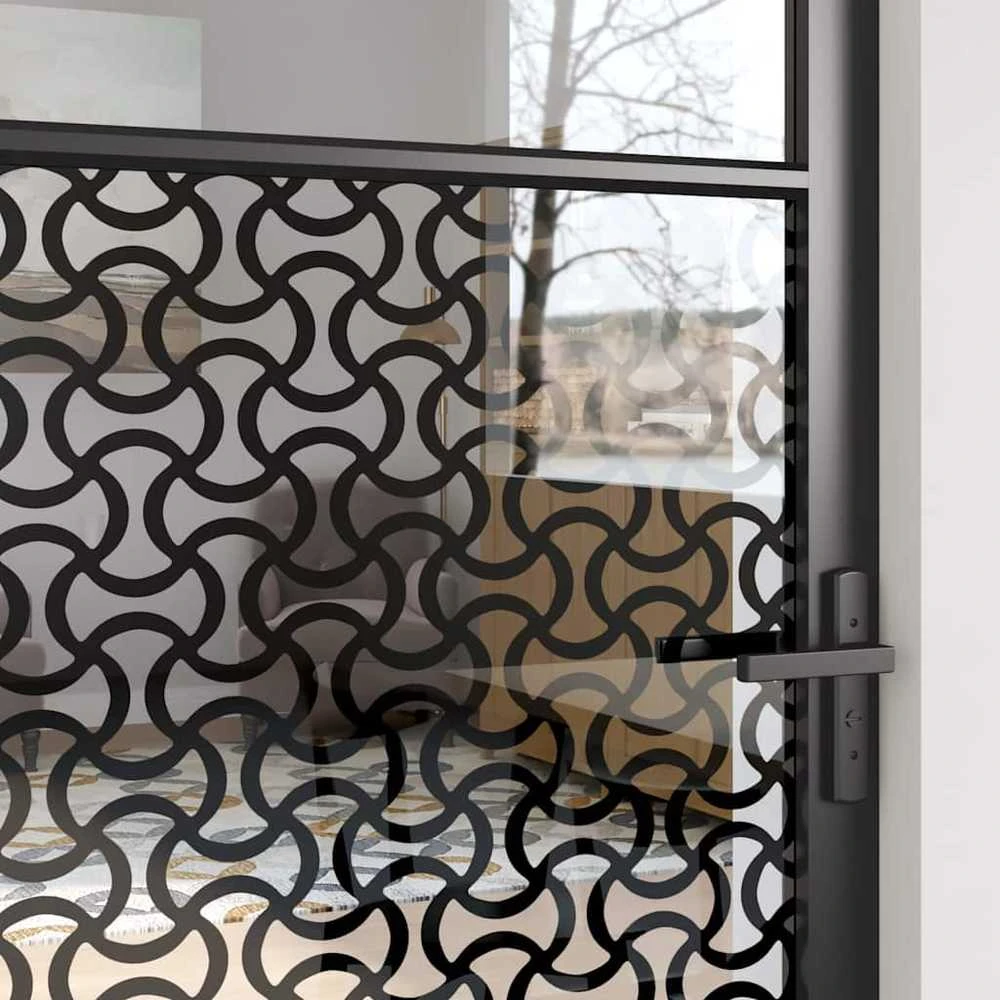 Stiklinės durys 83 x 3,5 x 201,5 cm Aliuminis Juoda