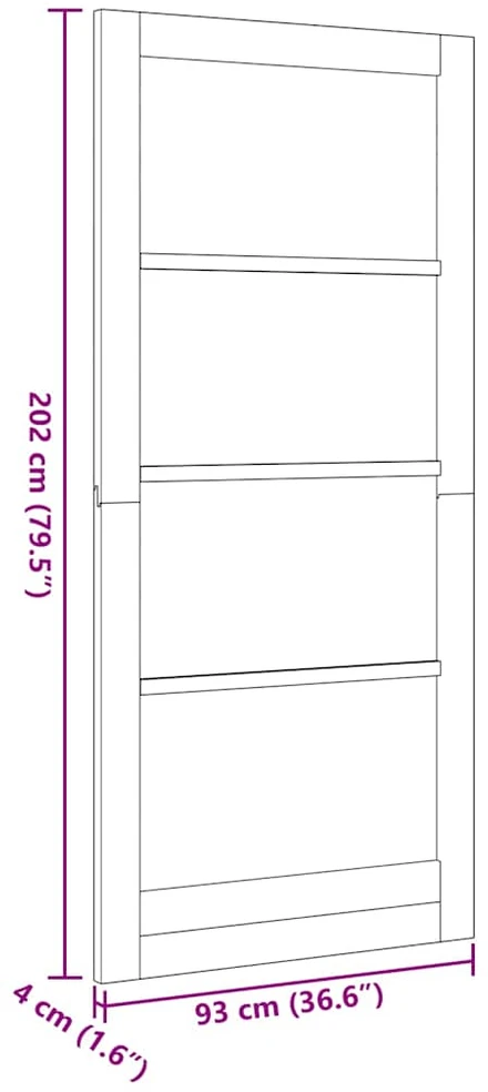 Vidaus durys ORKDAL Balta gruntuota 93 x 202 cm
