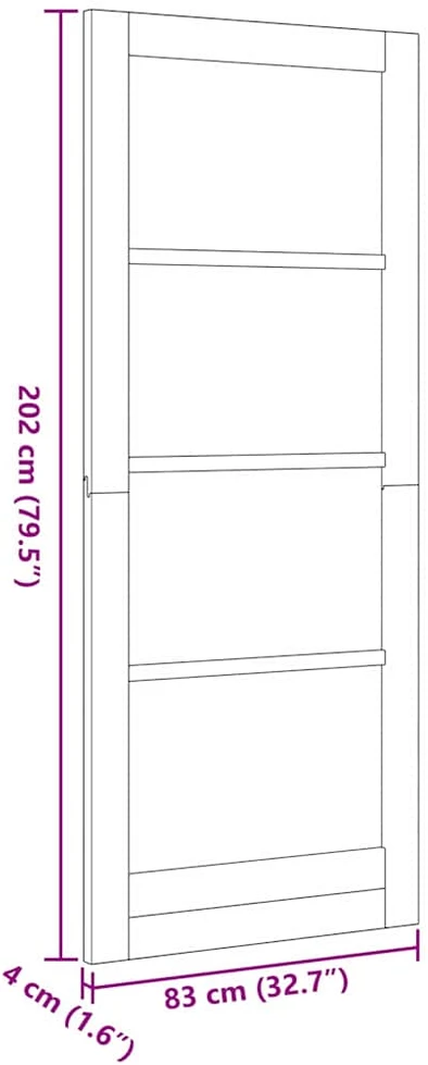 Vidaus durys ORKDAL Balta paruošta 83 x 202 cm