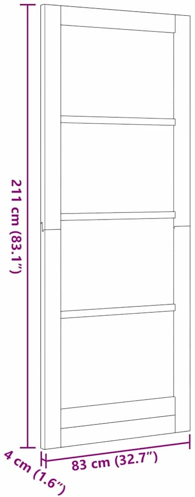 Vidaus durys ORKDAL Balta pirminė 83 x 211 cm