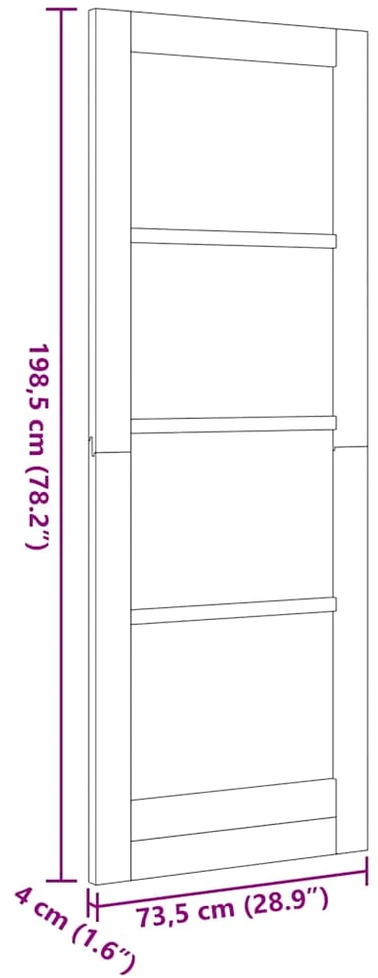 Vidaus durys ORKDAL Ruda 73,5 x 198,5 cm