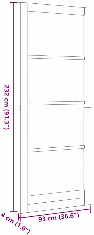 Vidaus durys ORKDAL Ruda 93 x 232 cm