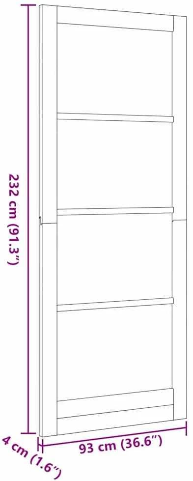 us durys ORKDAL Balta dažyta 93 x 232 cm