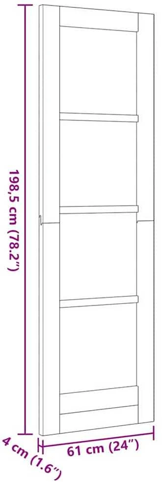 us durys ORKDAL Ruda 61 x 198,5 cm