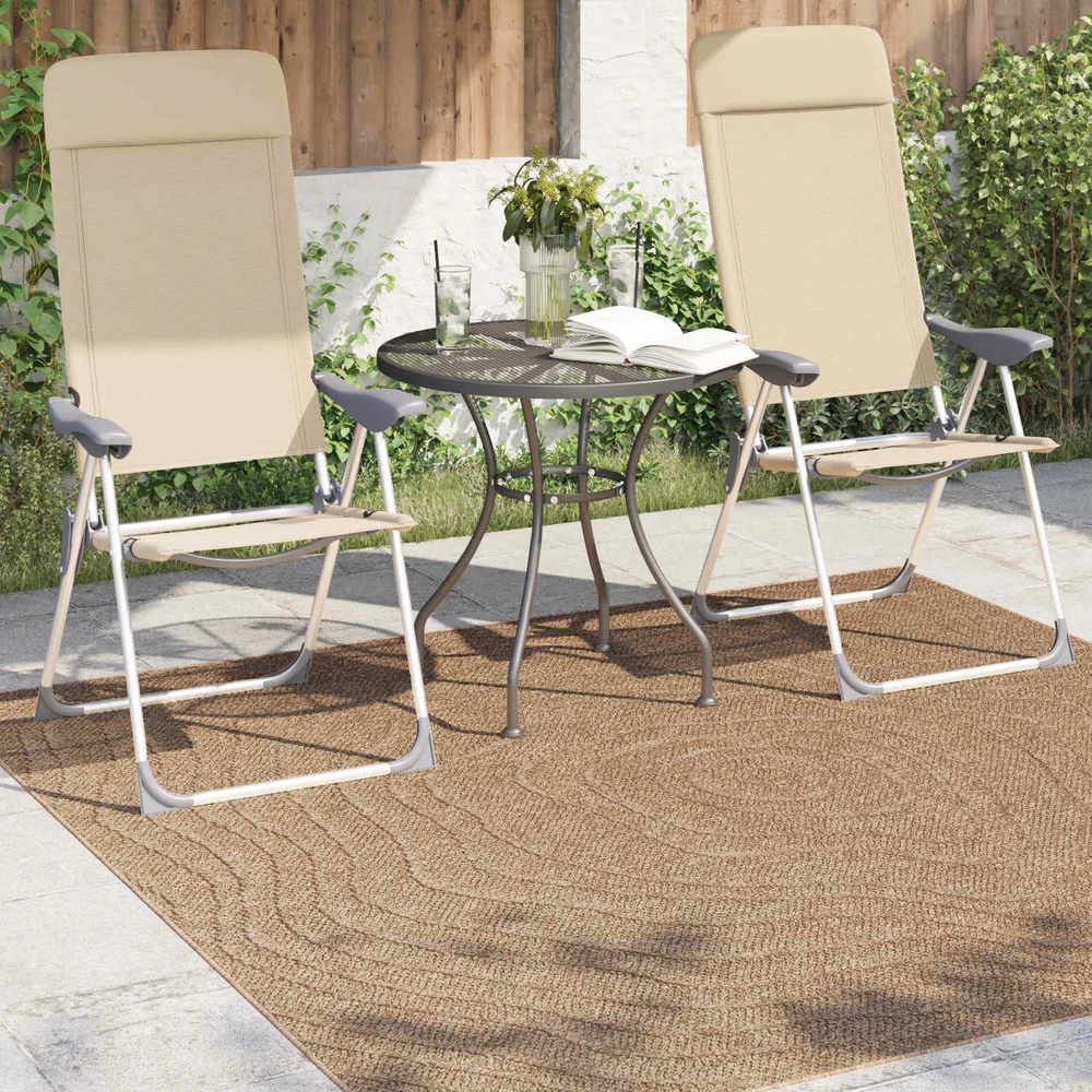 Vidaus ir lauko kilimas AGIRA Natūrali 120 x 120 cm Poliesteris