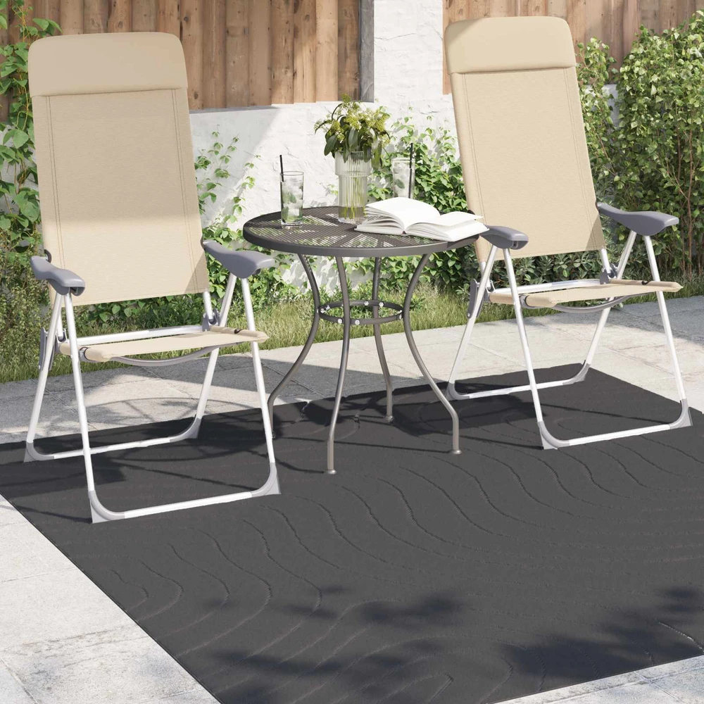 Vidaus ir lauko kilimas PALMERAS Antracitas 120 x 120 cm