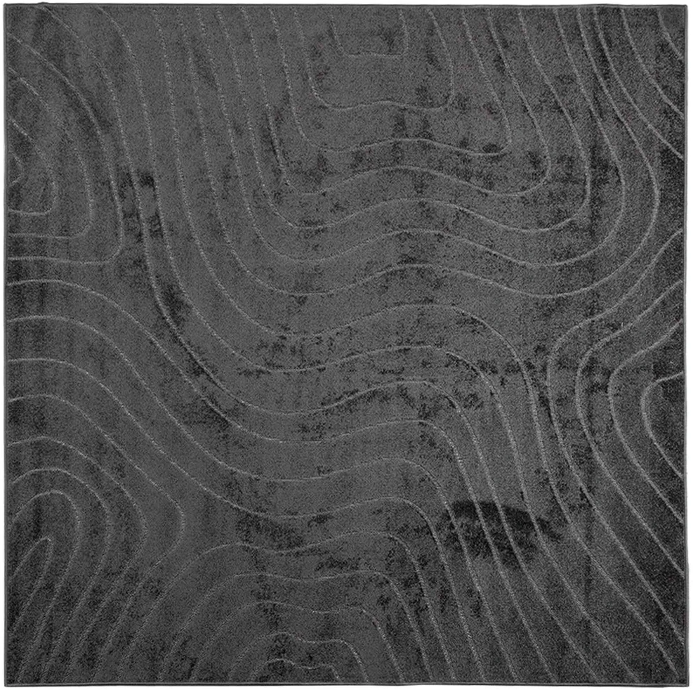 Vidaus ir lauko kilimas PALMERAS Antracitas 200 x 200 cm