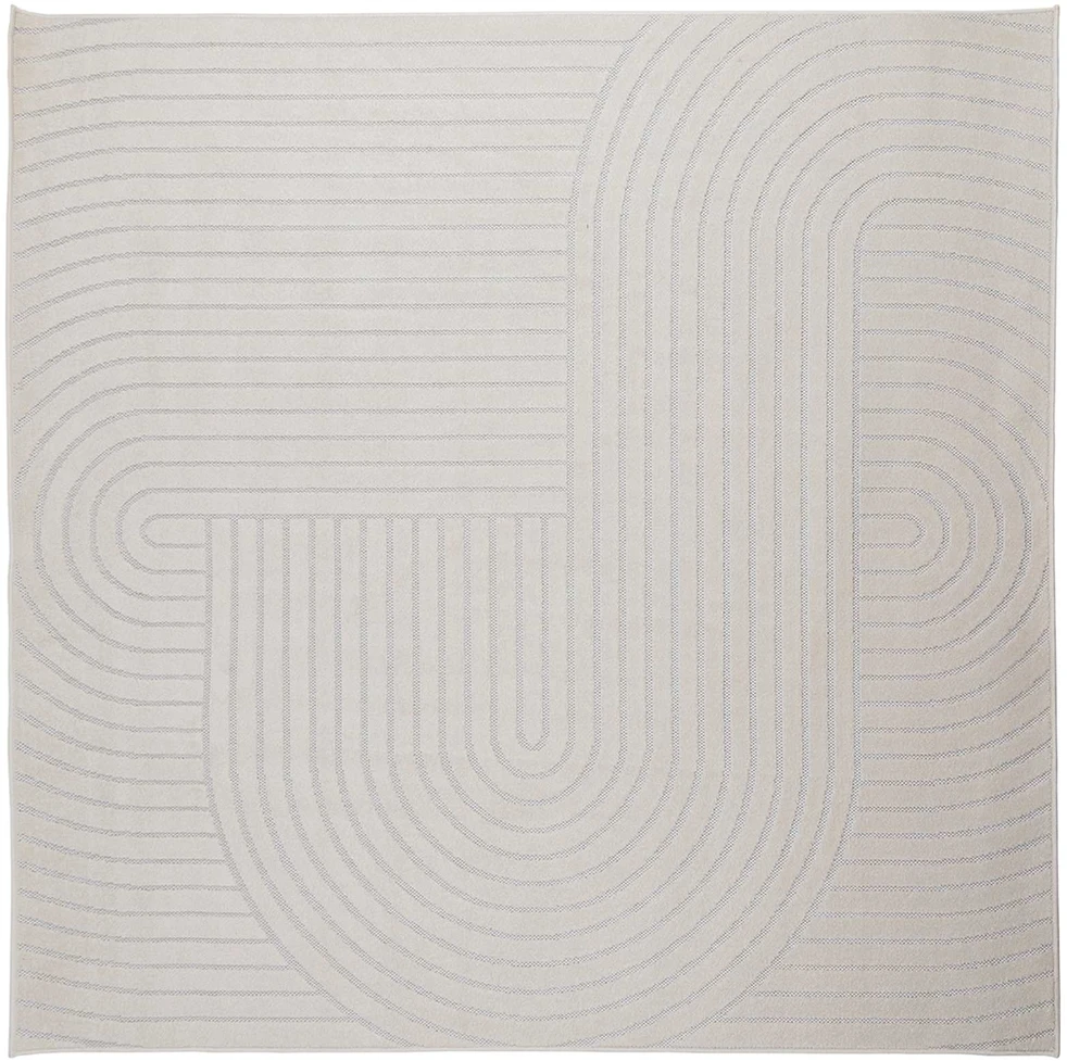Vidaus ir lauko kilimas PALMERAS Kreminė 200 x 200 cm