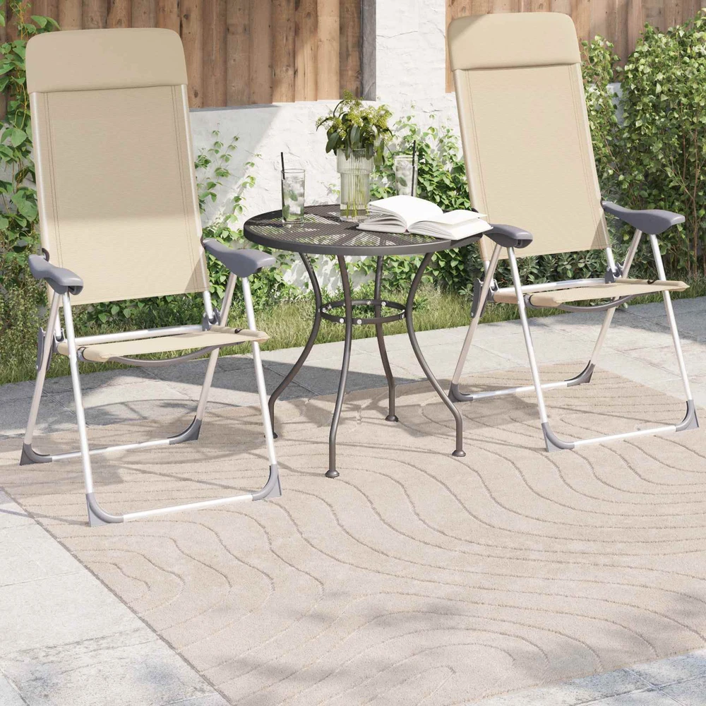 Vidaus ir lauko kilimas PALMERAS Smėlio 120 x 120 cm