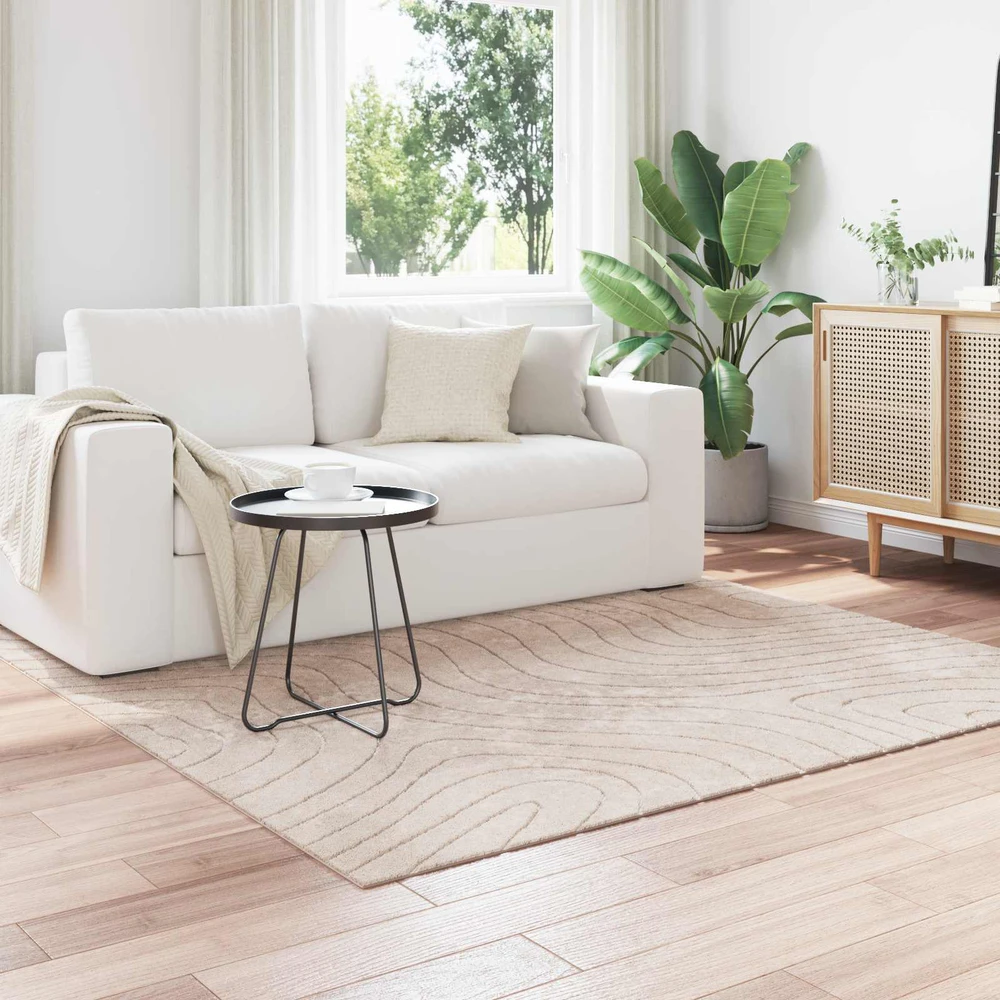 Vidaus ir lauko kilimas PALMERAS Smėlio 120 x 120 cm