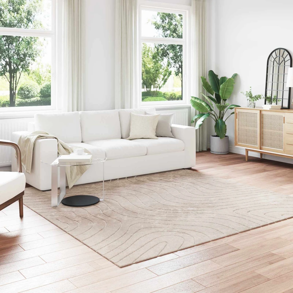 Vidaus ir lauko kilimas PALMERAS Smėlio 240 x 240 cm