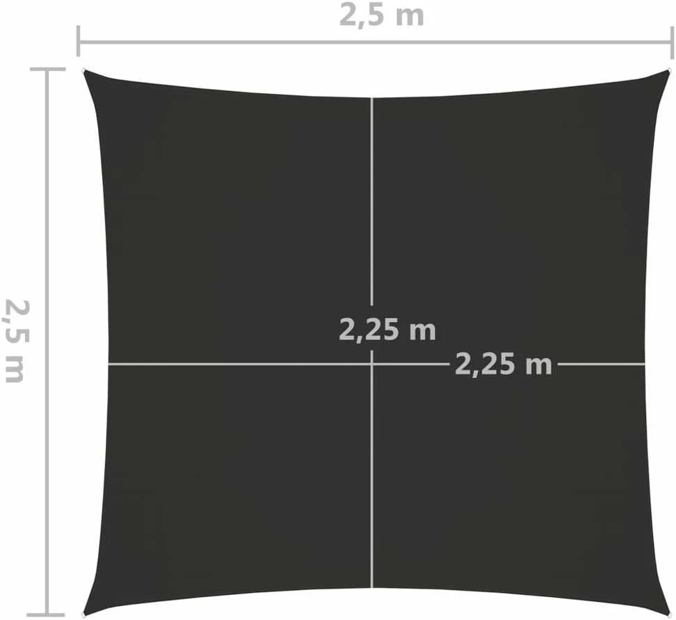 Uždanga nuo saulės, antracito, 2,5x2,5m, oksfordo audinys