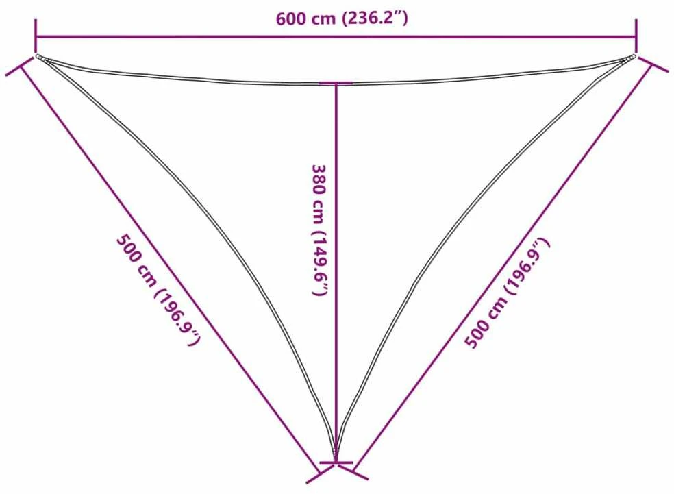 Uždanga nuo saulės, antracito, 5x5x6m, oksfordo audinys