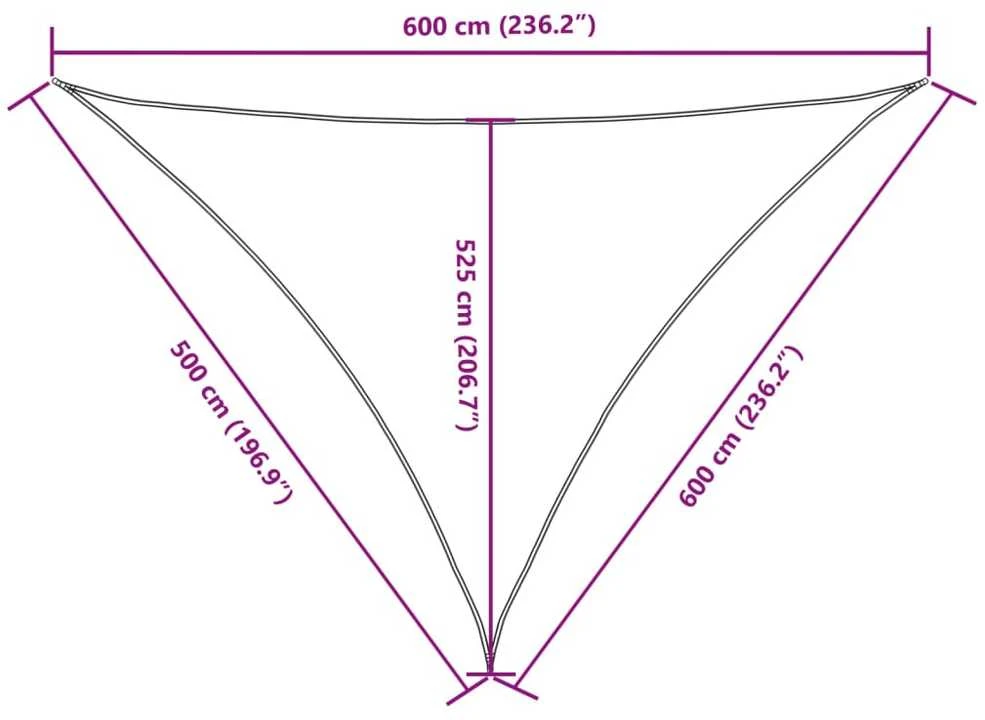 Uždanga nuo saulės, antracito, 5x6x6m, oksfordo audinys
