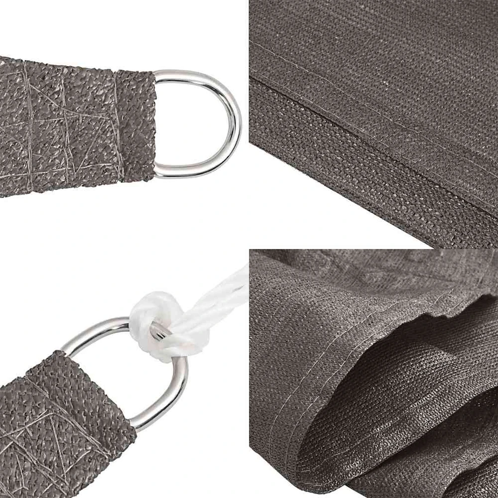 Uždanga nuo saulės, antracito spalvos, 2x3m, HDPE, 160g/m²