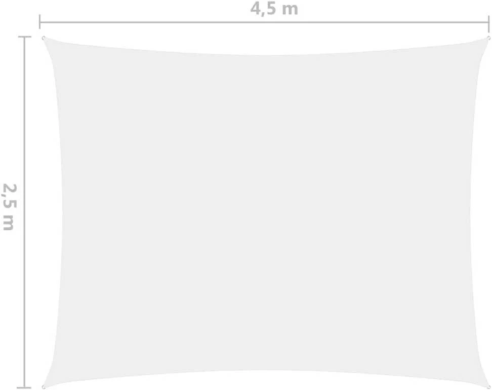 Uždanga nuo saulės, balta, 2,5x4,5m, oksfordo audinys