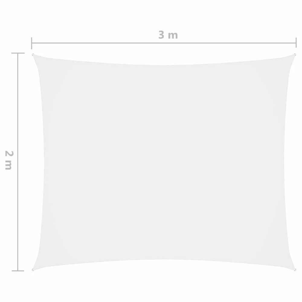 Uždanga nuo saulės, balta, 2x3m, oksfordo audinys, stačiakampė