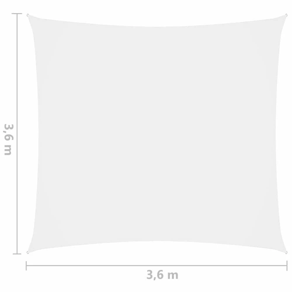 Uždanga nuo saulės, balta, 3,6x3,6m, oksfordo audinys