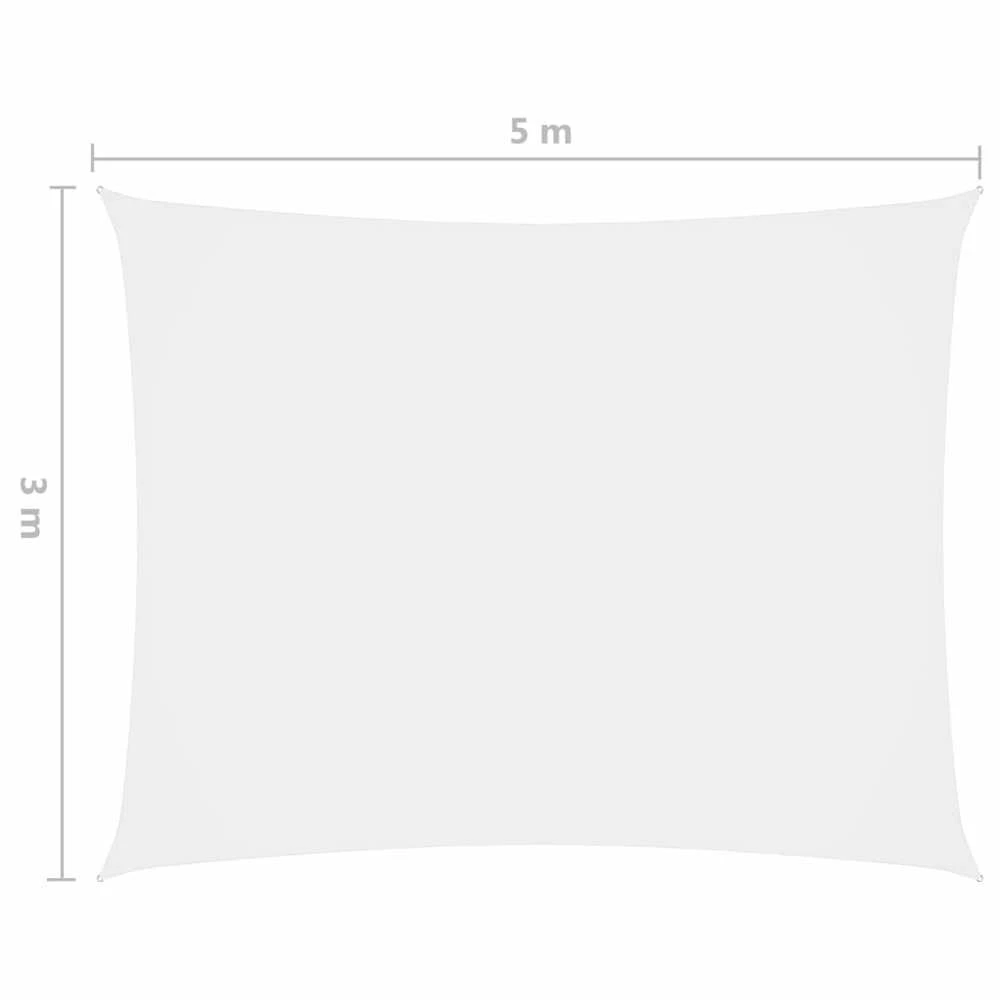 Uždanga nuo saulės, balta, 3x5m, oksfordo audinys, stačiakampė